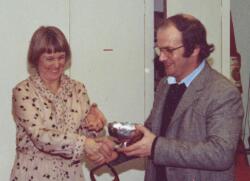 Pete G8DLZ Receiving an award